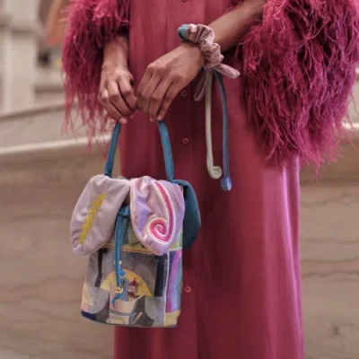 Lele Sadoughi The Met X Lele Klee Colorblocked Columns Scrunchie In Multi