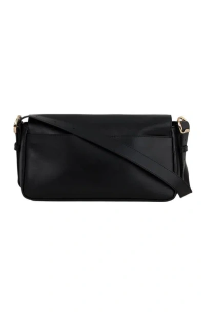 Sandro Womens Black Le Mambo Leather Shoulder Bag In Black