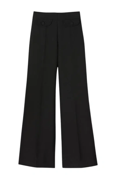 Sandro Pocketed Trousers In Black