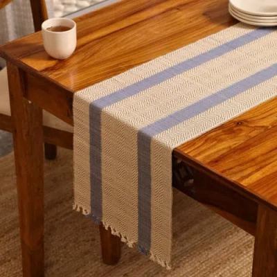 Mela Artisans Eco-friendly Grass Table Runner In Neutral