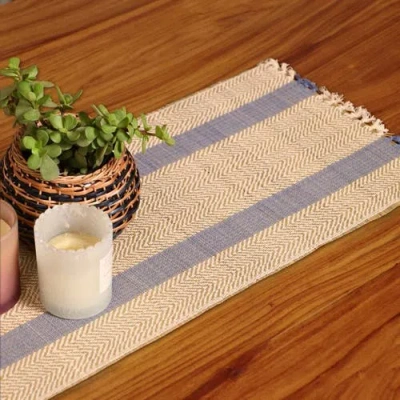 Mela Artisans Eco-friendly Grass Table Runner In Neutral