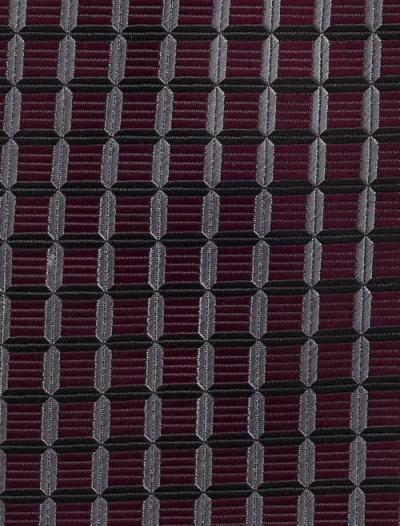 Oak Hill By Dxl Big & Tall Grid Patterned Tie In Brown