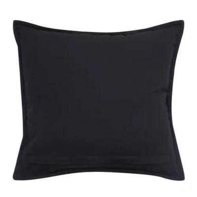 C & F Home C&f Home Virginia Embroidered Diamond Pattern Cotton Decorative Throw Pillow In Black