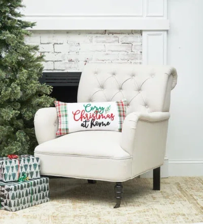 C & F Home C&f Home Plaid Typographical Decorative Throw Pillows In Multi