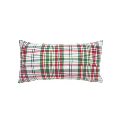 C & F Home C&f Home Plaid Typographical Decorative Throw Pillows In Multi