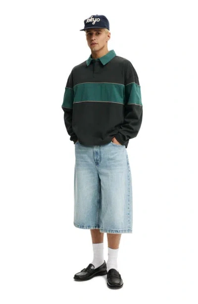 Cotton On Cropped Fit Rugby Polo In Green