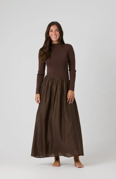 By Tess Collection Emme Dress In Brown