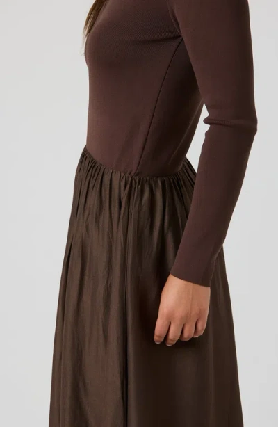 By Tess Collection Emme Dress In Brown