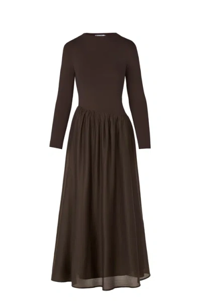 By Tess Collection Emme Dress In Brown