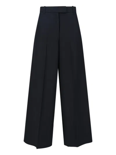 Calvin Klein Tailored Black Trousers With Structured Waistband In Black