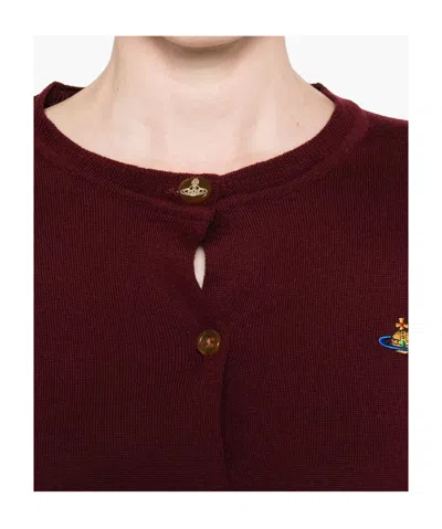 Vivienne Westwood Bea Orb-embellished Button Cardigan In Brown