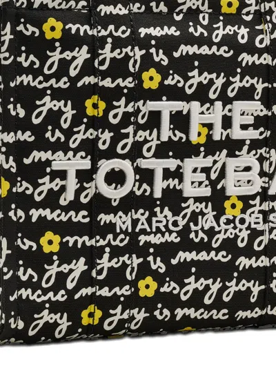 Marc Jacobs The Joy Canvas Medium Tote Bag In Black