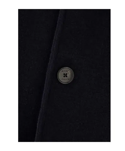 Etro Long Coat In Black