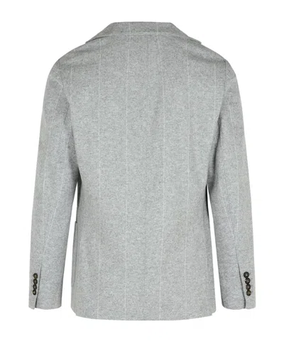 Eleventy Grey Wool Blend Blazer In Gray