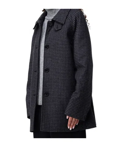 Apc Check Detail Jacket In Blue