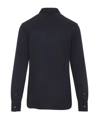 Canali Long-sleeve Button-fastening Shirt In Blue