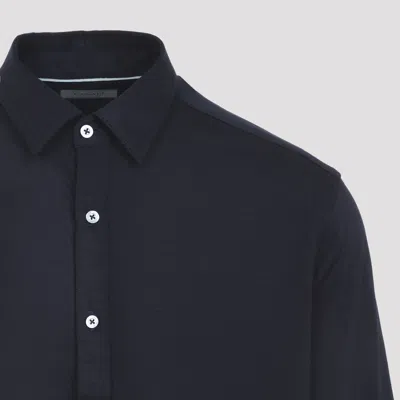 Canali Long-sleeve Button-fastening Shirt In Blue