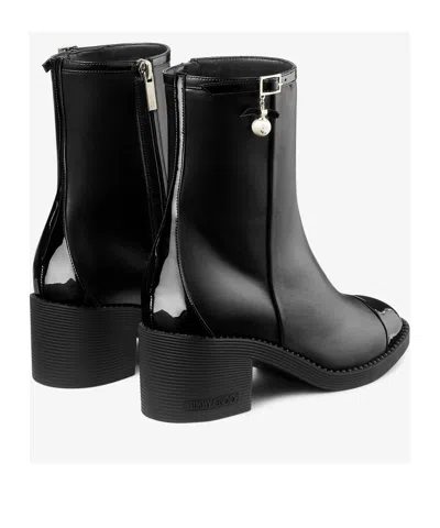 Jimmy Choo Andry 60 Leather Ankle Boots In Black
