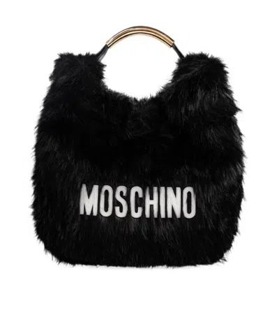 Moschino Handle Me Medium Bag In Black