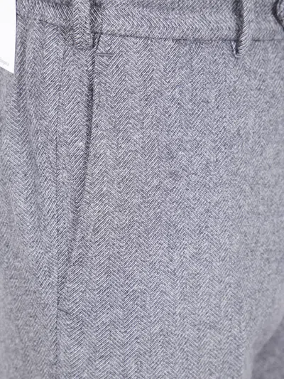 Pt01 Belt Loop Casual Pants In Gray