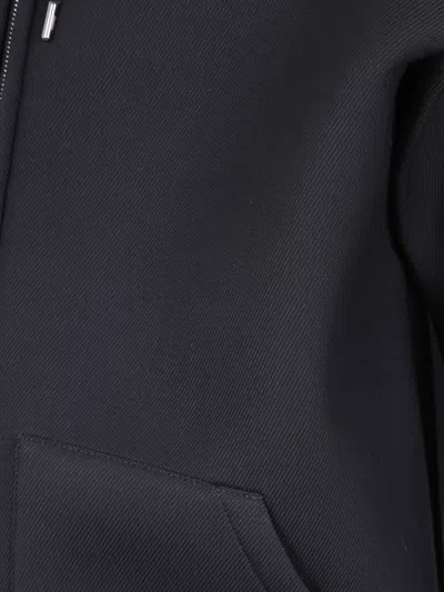 Herno Short Jacket With Drawstring And Pockets In Blue