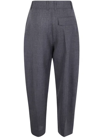 Studio Nicholson Acuna Front Pleat Trousers And Pockets In Black