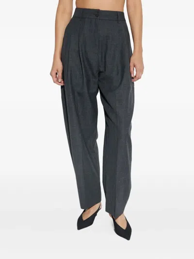 Studio Nicholson Acuna Front Pleat Trousers And Pockets In Black