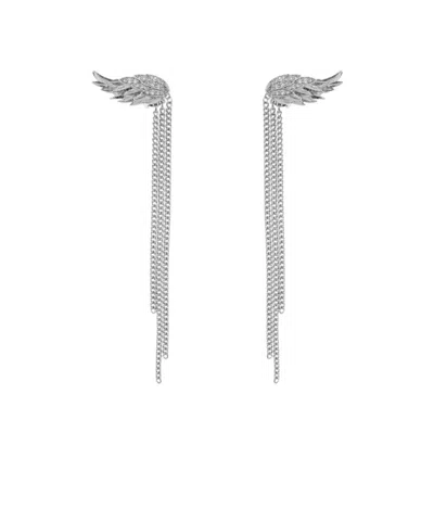 Zadig & Voltaire Tassel Earrings In Silver