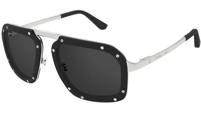 Cartier Full-frame Sunglasses In Black
