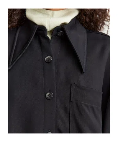 16arlington Long-sleeved Twill Shirt In Black