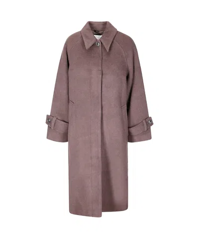 Samsoe & Samsoe Alma Long Sleeve Puffer Jacket In Gray