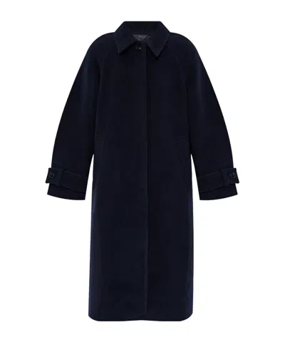 Samsoe & Samsoe Alma Long Sleeve Puffer Jacket In Black