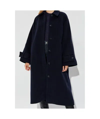 Samsoe & Samsoe Alma Long Sleeve Puffer Jacket In Black