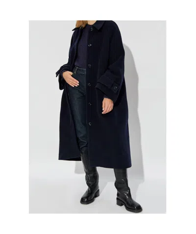 Samsoe & Samsoe Alma Long Sleeve Puffer Jacket In Black