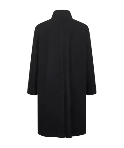 Tagliatore Toggle-front Wool Coat In Black
