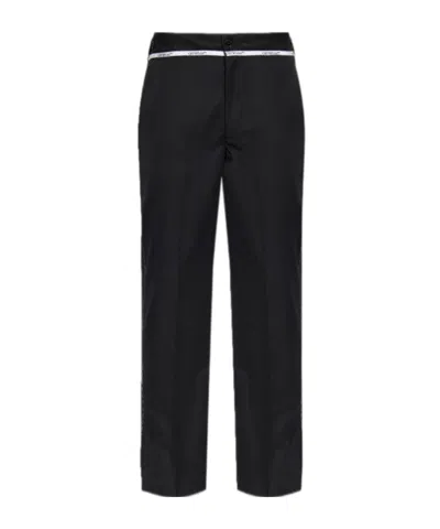 Off-white Button Casual Pants In Black