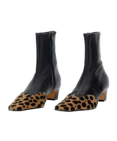 Khaite Nevada Ankle Stretch Boot In Multi