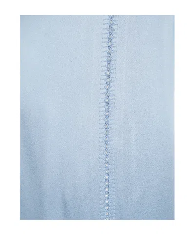 Forte Forte Tailored Blue Trousers With Subtle Pleats And Smooth Finish In Blue