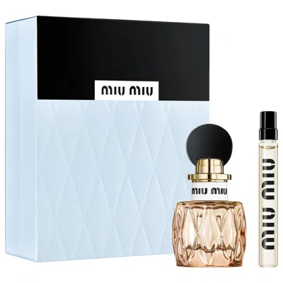 Miu Miu Miutine Eau De Parfum Perfume Gift Set In Transparent