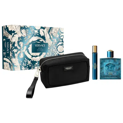 Versace Eros Eau De Parfum Gift Set In Transparent