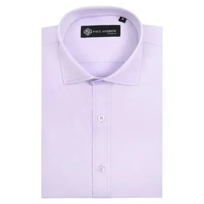 Paul Andrew Classic Dress Shirt Double Cuff Cutaway Collar Formal Business Office Weddings In Purple