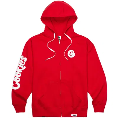 Cookies Men's C Bite Logo Zip Hoodie In Red In Red