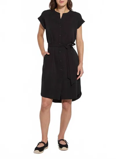 Lyssé Lysse Blakely Knit Shirtdress In Black