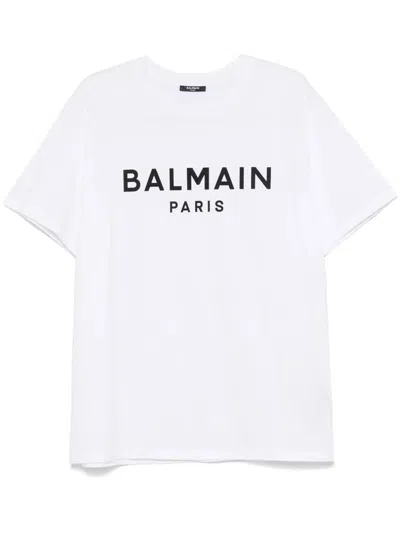 Balmain Logo-print T-shirt In White