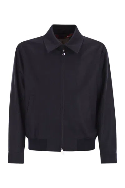 Baracuta G18 Melton Blu Jacket In Blue