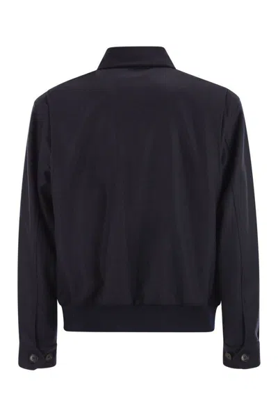 Baracuta G18 Melton Blu Jacket In Blue