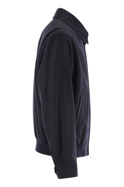 Baracuta G18 Melton Blu Jacket In Blue