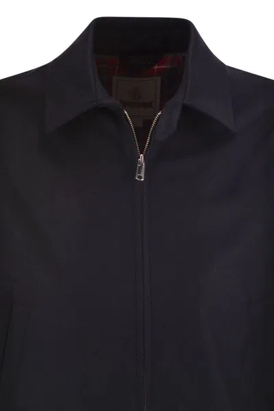 Baracuta G18 Melton Blu Jacket In Blue