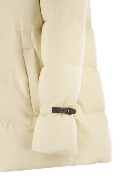 Herno Bi-stretch Lurex Wool Jacket In Neutral