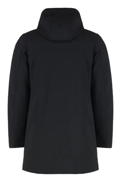 Rrd Eskimo Jacket In Technical Fabric With Hood In Black
